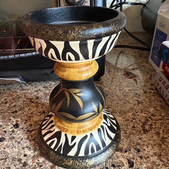 Anita Rosenberg Handpainted Designer Candleholder Candlestick Candle Holder - Picture 1 of 1